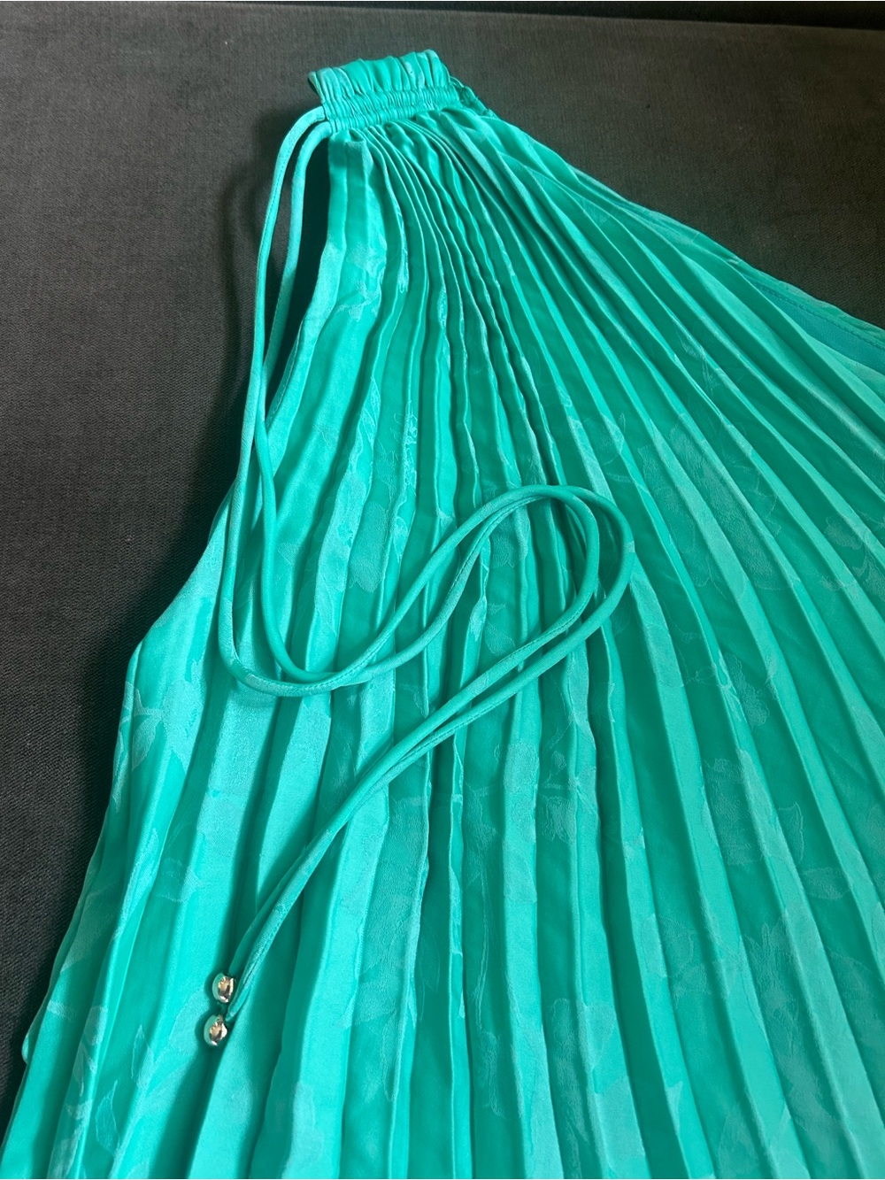 Banana Republic Pleated one-shoulder Camisole in Teal Green